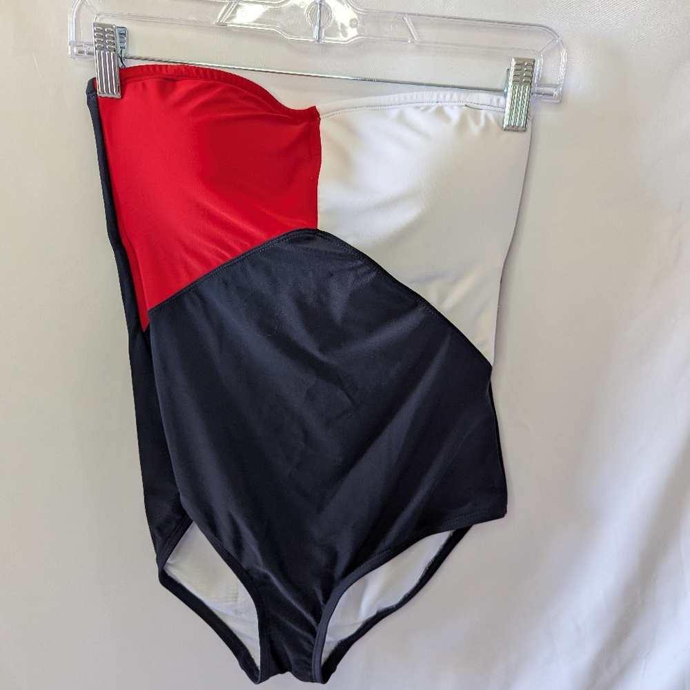 Tommy Hilfiger Full Coverage Colorblock Women's One Piece NWT Multiple Sizes